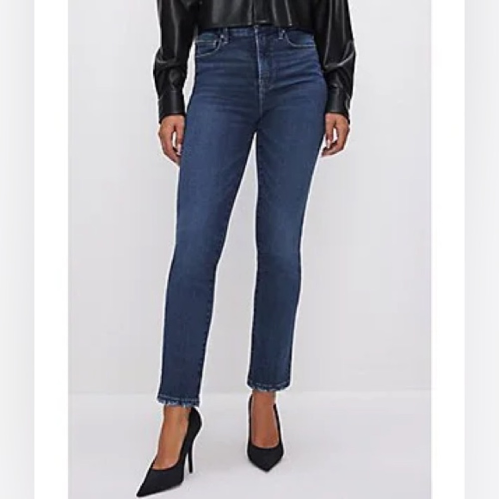 🎈HP🎈Good American Good Legs Raw Hem Jeans
